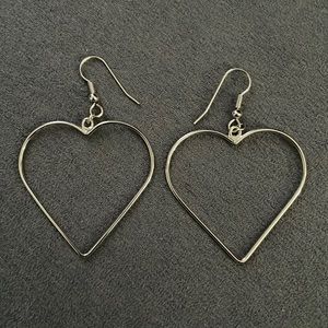 Silver Heart Earrings